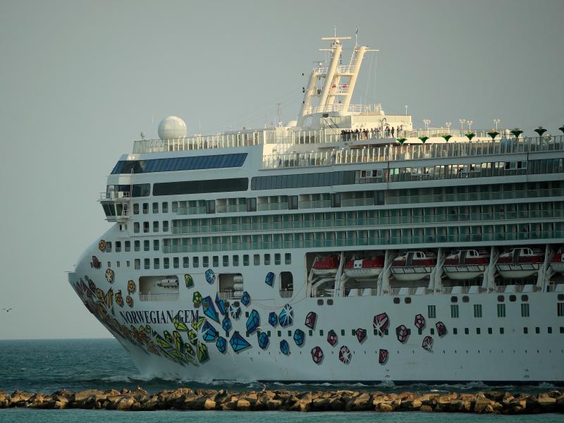 The Norwegian Gem cruise ship leaves the Port of Miami in April 2020. The Norwegian Gem's first trip since a pandemic-induced hiatus is scheduled to sail from Miami on Aug. 15. The Norwegian Gem cruise ship leaves the Port of Miami in April 2020. The Norwegian Gem's first trip since a pandemic-induced hiatus is scheduled to sail from Miami on Aug. 15.