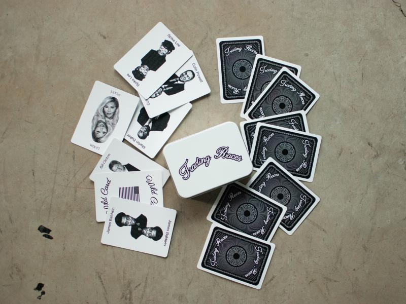 Trading Races, a new game by Kenyatta Forbes, asks players to talk about what it means to be black. Trading Races, a new game by Kenyatta Forbes, asks players to talk about what it means to be black.