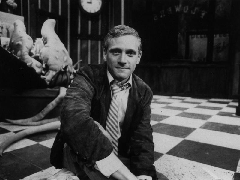 A young Howard Ashman, photographed on the set of his musical Little Shop of Horrors. A young Howard Ashman, photographed on the set of his musical Little Shop of Horrors.