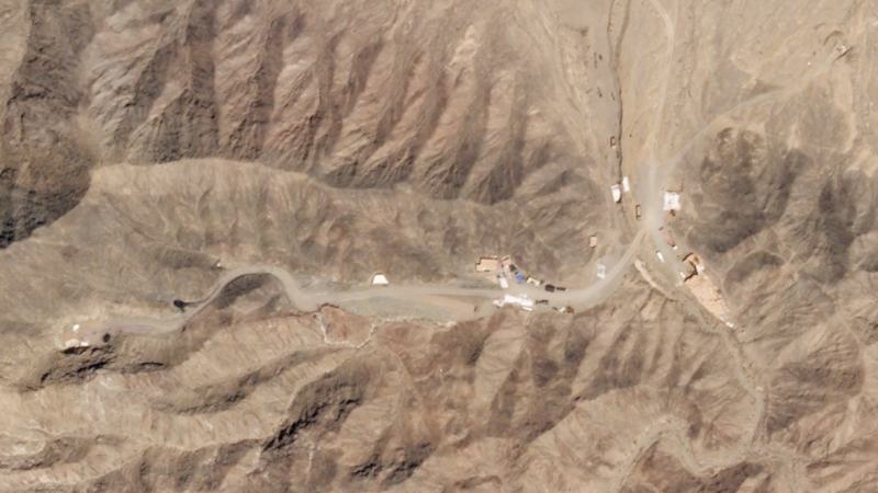 An image from July 26 shows a new tunnel at the Lop Nur nuclear test site. An image from July 26 shows a new tunnel at the Lop Nur nuclear test site.
