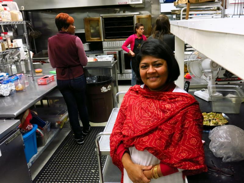 Srirupa Dasgupta opened Upohar, a restaurant and catering service, with a social mission. Her employees — primarily refugees — earn double the minimum wage. Srirupa Dasgupta opened Upohar, a restaurant and catering service, with a social mission. Her employees — primarily refugees — earn double the minimum wage.