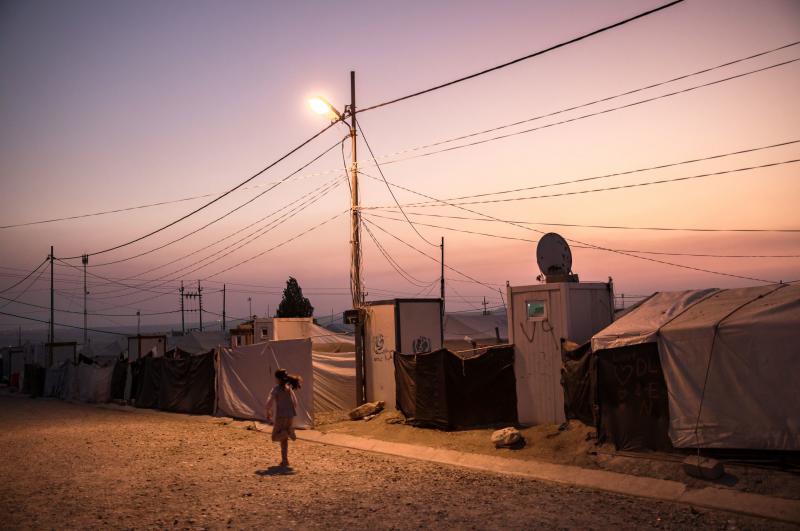 About 200,000 displaced Yazidis are in camps in the Kurdistan Region of Iraq. Many are waiting for help to rebuild homes damaged or destroyed by ISIS in 2014. About 200,000 displaced Yazidis are in camps in the Kurdistan Region of Iraq. Many are waiting for help to rebuild homes damaged or destroyed by ISIS in 2014.