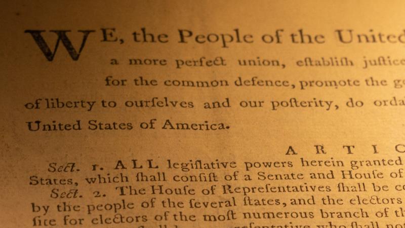 A copy from the first printing of the U.S. Constitution sold for more than $43 million Thursday night — a world record for a historical document at auction, Sotheby's said. A copy from the first printing of the U.S. Constitution sold for more than $43 million Thursday night — a world record for a historical document at auction, Sotheby's said.