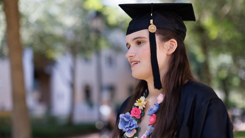 "God gave you a voice. Use it," Elizabeth Bonker told her fellow graduates. "And no, the irony of a nonspeaking autistic encouraging you to use your voice is not lost on me." "God gave you a voice. Use it," Elizabeth Bonker told her fellow graduates. "And no, the irony of a nonspeaking autistic encouraging you to use your voice is not lost on me."