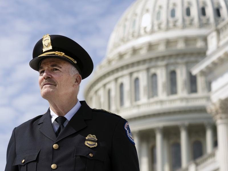 U.S. Capitol Police Chief Tom Manger was sworn in on July 23 after a nationwide search. U.S. Capitol Police Chief Tom Manger was sworn in on July 23 after a nationwide search.