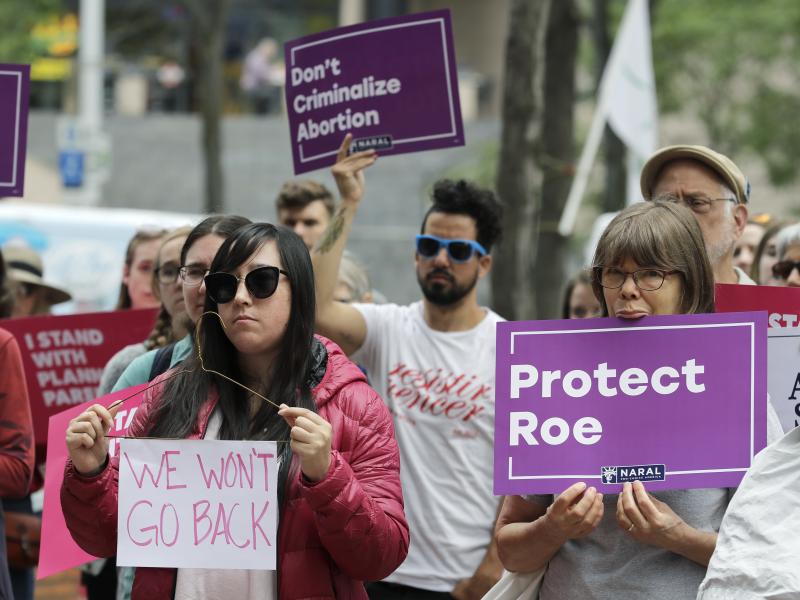 Abortion-rights supporters in Seattle protest on Tuesday against President Trump and his choice of federal appeals Judge Brett Kavanaugh as his second nominee to the Supreme Court. Activists are preparing for the possibility that Kavanaugh's confirmation Abortion-rights supporters in Seattle protest on Tuesday against President Trump and his choice of federal appeals Judge Brett Kavanaugh as his second nominee to the Supreme Court. Activists are preparing for the possibility that Kavanaugh's confirmation