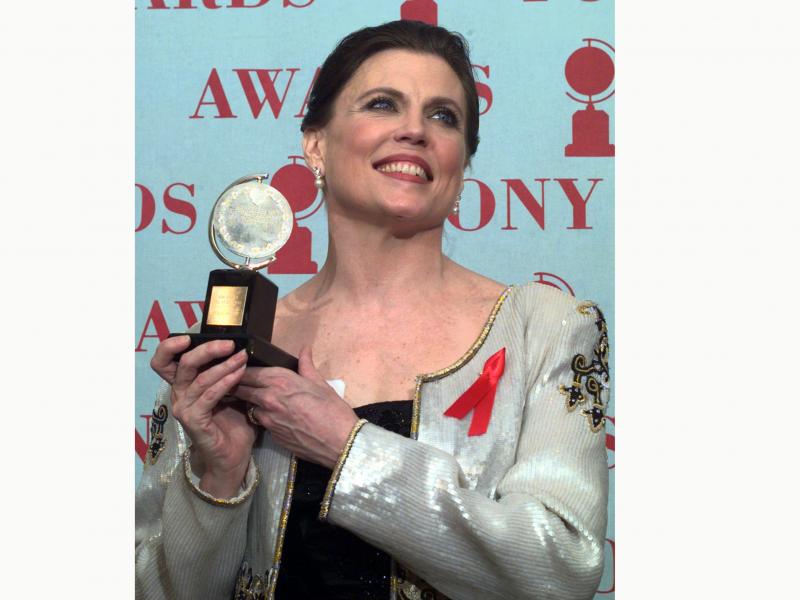 Ann Reinking, pictured holding her Tony Award for best choreography for the musical Chicago in 1997, died on Saturday, her family said in a statement. Ann Reinking, pictured holding her Tony Award for best choreography for the musical Chicago in 1997, died on Saturday, her family said in a statement.