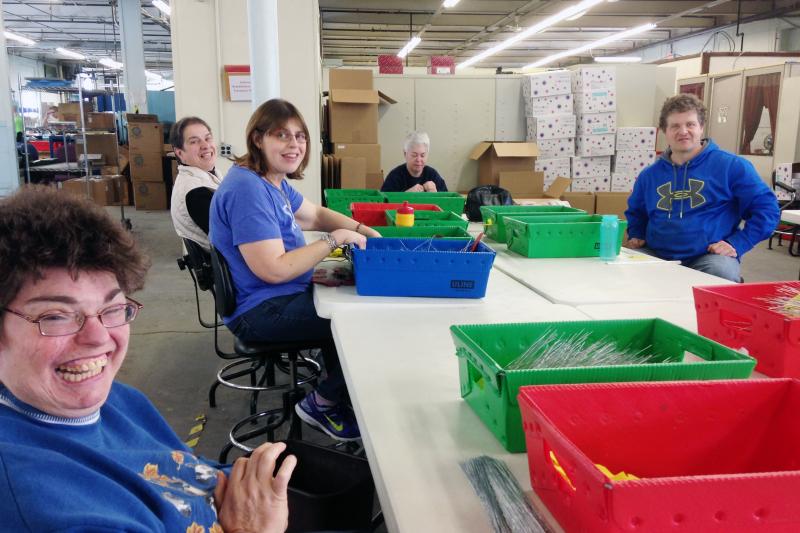 Most employees at Production Unlimited say they're happy at this sheltered workshop in Watertown, N.Y. But disability advocates say they'd get paid minimum wage, enjoy socializing with nondisabled people and no longer be segregated if they get jobs in com Most employees at Production Unlimited say they're happy at this sheltered workshop in Watertown, N.Y. But disability advocates say they'd get paid minimum wage, enjoy socializing with nondisabled people and no longer be segregated if they get jobs in com