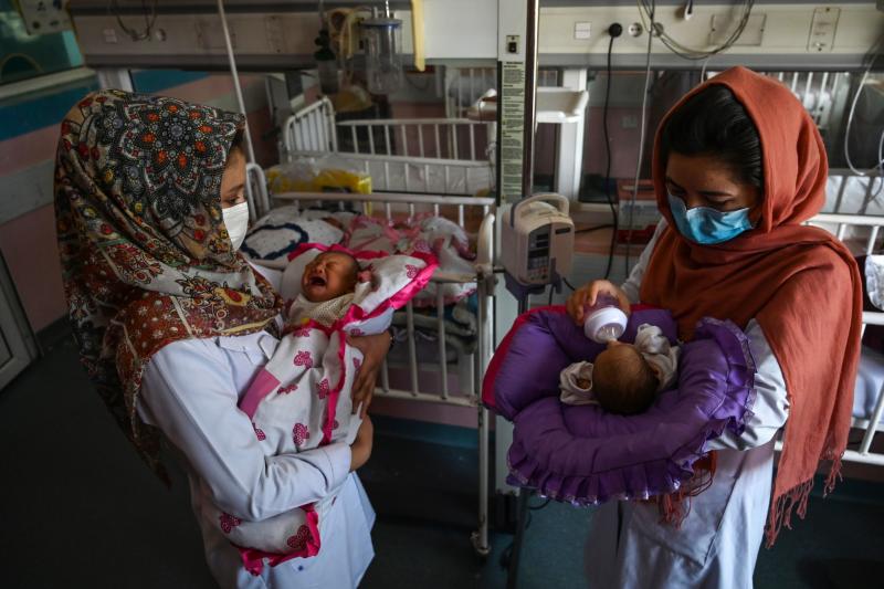 Nurses feed newborn babies rescued and brought to Ataturk National Children's Hospital in Kabul, Afghanistan, on May 15, 2020, after their mothers were killed in an attack on a maternity ward operated by Doctors Without Borders. The health-care nonprofit Nurses feed newborn babies rescued and brought to Ataturk National Children's Hospital in Kabul, Afghanistan, on May 15, 2020, after their mothers were killed in an attack on a maternity ward operated by Doctors Without Borders. The health-care nonprofit
