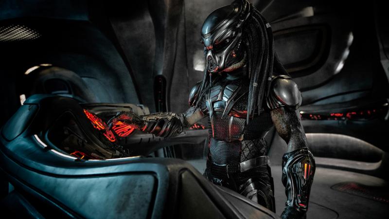 "'Hit Any Key?' Where's the 'any' key?" — The remorseless alien killing machine should probably just turn the console off and on again in The Predator. "'Hit Any Key?' Where's the 'any' key?" — The remorseless alien killing machine should probably just turn the console off and on again in The Predator.