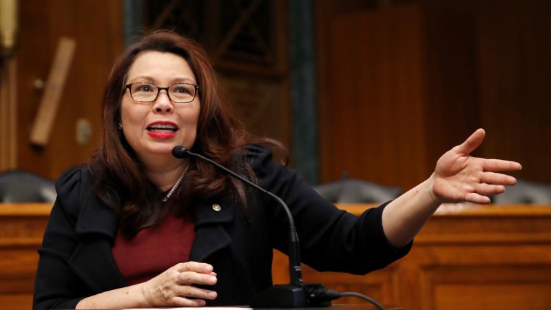 Sen. Tammy Duckworth, seen here in February on Capitol Hill, announced the birth of a daughter, making her the first U.S. senator to give birth while in office. Sen. Tammy Duckworth, seen here in February on Capitol Hill, announced the birth of a daughter, making her the first U.S. senator to give birth while in office.