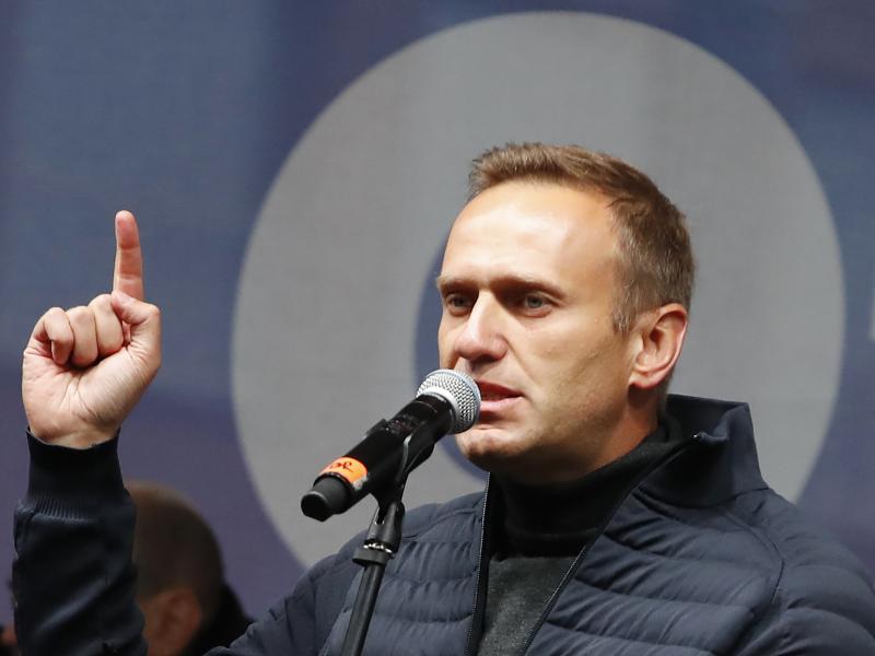 Russian opposition leader Alexei Navalny, shown here at a 2019 rally in Moscow, says he plans to return to Russia. Russian opposition leader Alexei Navalny, shown here at a 2019 rally in Moscow, says he plans to return to Russia.