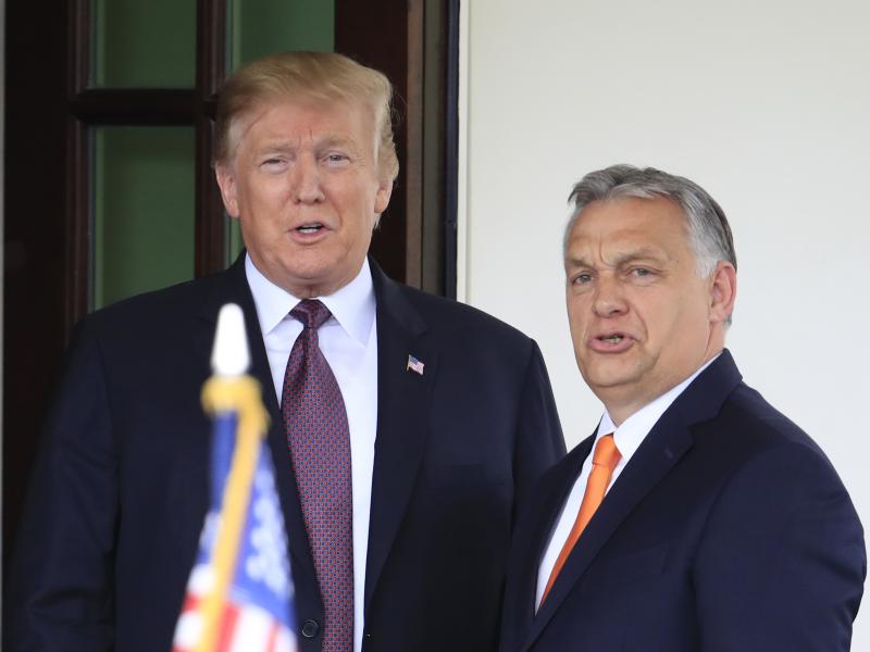 President Trump welcomes Hungarian Prime Minister Viktor Orban to the White House in May 2019. President Trump welcomes Hungarian Prime Minister Viktor Orban to the White House in May 2019.