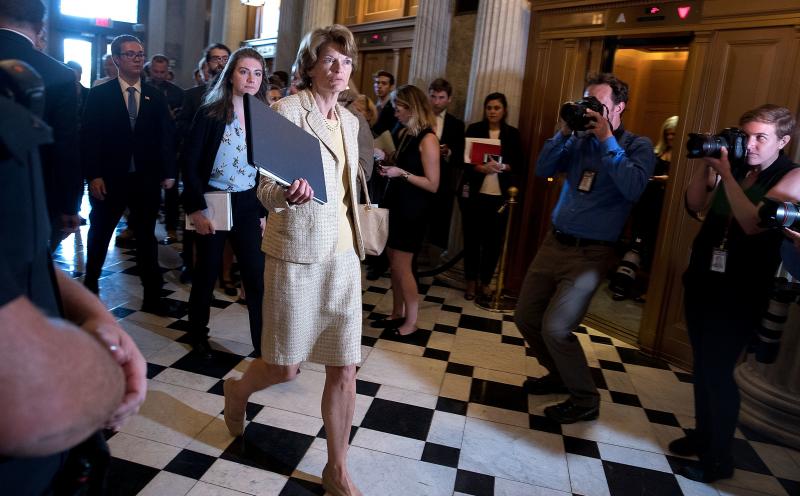 Sen. Lisa Murkowski of Alaska, in the Capitol on Wednesday, was one of two Republicans to vote against opening debate on the health care bill on Tuesday. Sen. Lisa Murkowski of Alaska, in the Capitol on Wednesday, was one of two Republicans to vote against opening debate on the health care bill on Tuesday.