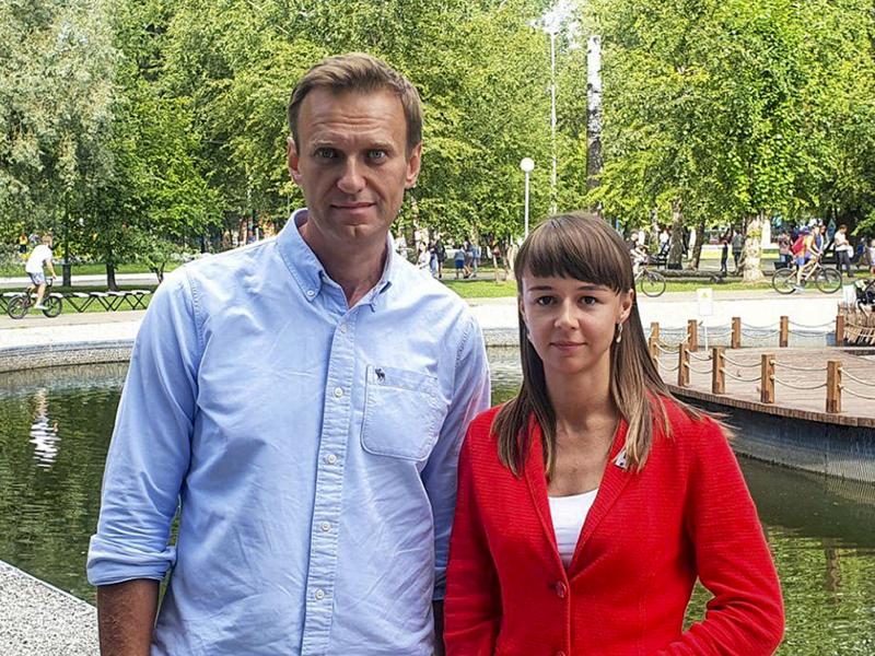 In this August photo, Alexei Navalny poses for a photo with Siberian politician Ksenia Fadeyeva. Navalny was removed from a medically-induced coma in a Berlin hospital after suffering what German authorities say was a poisoning with a chemical nerve agent In this August photo, Alexei Navalny poses for a photo with Siberian politician Ksenia Fadeyeva. Navalny was removed from a medically-induced coma in a Berlin hospital after suffering what German authorities say was a poisoning with a chemical nerve agent