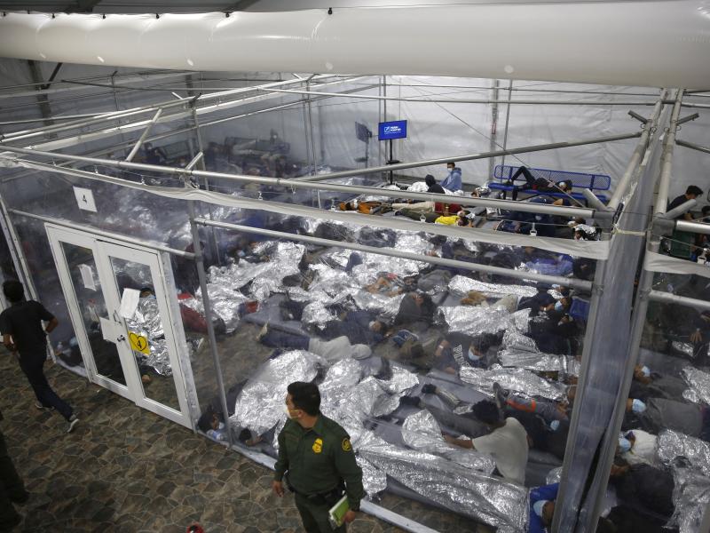 The Biden administration has struggled to house young migrants at Customs and Border Protection facilities like this one in Donna, Texas. The Biden administration has struggled to house young migrants at Customs and Border Protection facilities like this one in Donna, Texas.