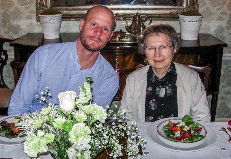 David Gilkey and his mother Alyda. David Gilkey and his mother Alyda.