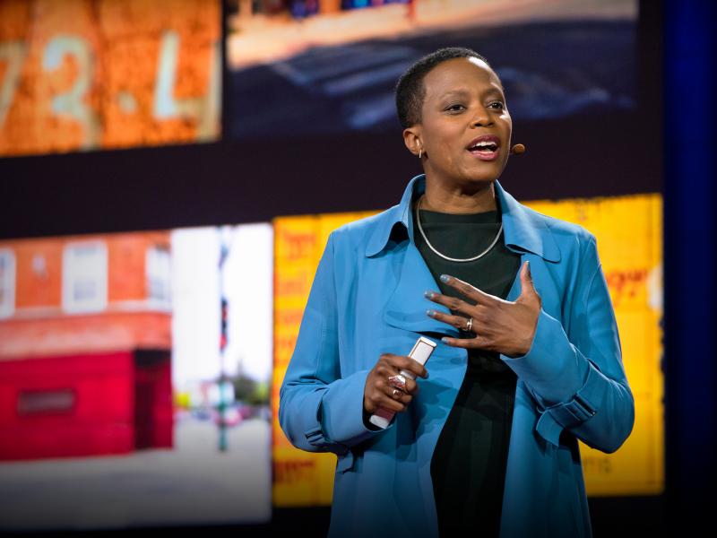 Amanda Williams speaks at TEDWomen 2018: Showing Up, November 28-30, 2018, Palm Springs, California. Photo: Callie Giovanna / TED Amanda Williams speaks at TEDWomen 2018: Showing Up, November 28-30, 2018, Palm Springs, California. Photo: Callie Giovanna / TED