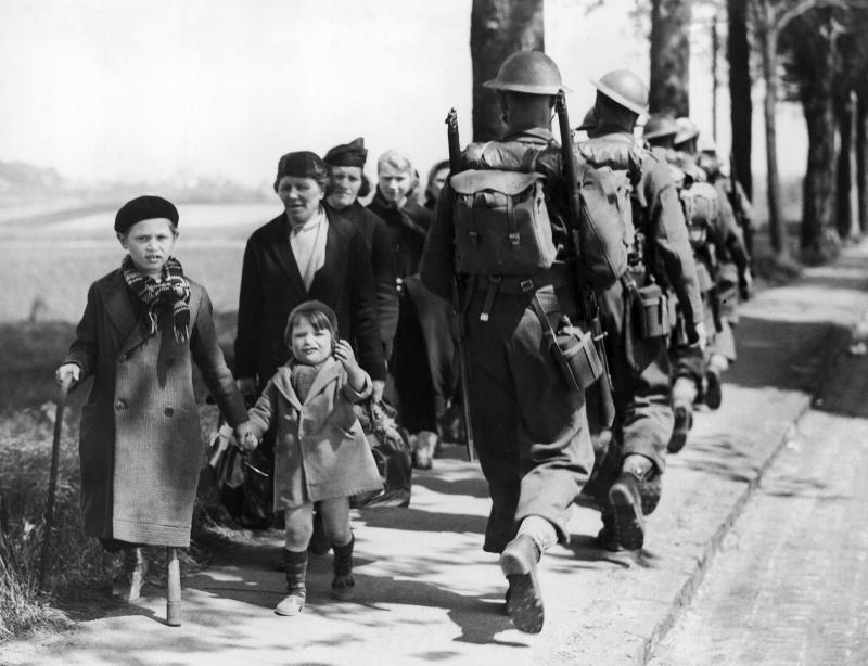 International law on refugees has its roots in the massive displacement that occurred in Europe during World War II. Above: Belgian refugees fleeing after the German invasion of their country in 1940. International law on refugees has its roots in the massive displacement that occurred in Europe during World War II. Above: Belgian refugees fleeing after the German invasion of their country in 1940.