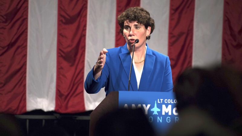 Retired Marine fighter pilot Amy McGrath will face Senate Majority Leader Mitch McConnell in the general election. Retired Marine fighter pilot Amy McGrath will face Senate Majority Leader Mitch McConnell in the general election.