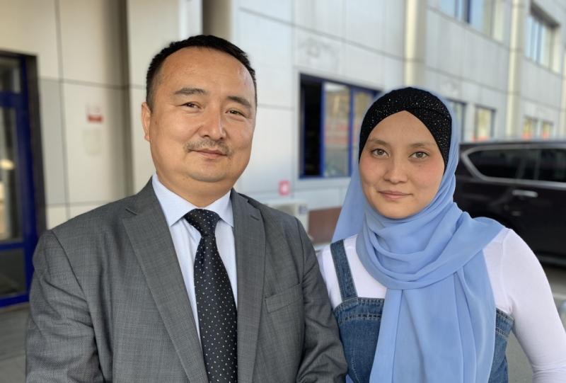 Serikjan Bilash (left), co-founder of Atajurt, and wife Leila Adilzhan in Almaty, Kazakhstan. Per the terms of a plea deal, Bilash can't work in political activism for the next seven years, which includes calling out China's repression of Kazakhs. Serikjan Bilash (left), co-founder of Atajurt, and wife Leila Adilzhan in Almaty, Kazakhstan. Per the terms of a plea deal, Bilash can't work in political activism for the next seven years, which includes calling out China's repression of Kazakhs.