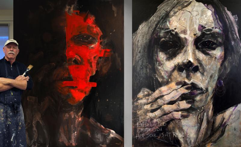 Artist William Stoehr says he wants his portraits to show that addiction affects everyone, and to prompt the sort of conversations that people began having about HIV/AIDS decades ago. Artist William Stoehr says he wants his portraits to show that addiction affects everyone, and to prompt the sort of conversations that people began having about HIV/AIDS decades ago.