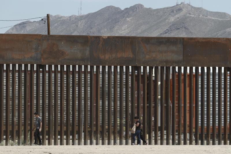 The border wall set back from the geographical border in El Paso, Texas. The White House said Thursday that an appeals court ruling has cleared the way for border wall construction to resume. The border wall set back from the geographical border in El Paso, Texas. The White House said Thursday that an appeals court ruling has cleared the way for border wall construction to resume.