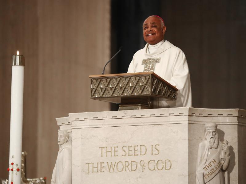 Archbishop of Washington Wilton D. Gregory delivers his homily at the National Shrine of the Immaculate Conception on May 21, 2019 in Washington, D.C. Pope Francis named Gregory as a future cardinal this week. Archbishop of Washington Wilton D. Gregory delivers his homily at the National Shrine of the Immaculate Conception on May 21, 2019 in Washington, D.C. Pope Francis named Gregory as a future cardinal this week.