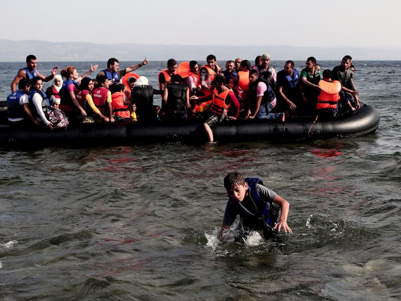 Syrians arriving on the Greek island of Lesbos are part of the largest flow of refugees since World War II. The challenge for the U.N. is to find the funds and political will to address refugee needs while tackling the newly ratified Sustainable Developme Syrians arriving on the Greek island of Lesbos are part of the largest flow of refugees since World War II. The challenge for the U.N. is to find the funds and political will to address refugee needs while tackling the newly ratified Sustainable Developme
