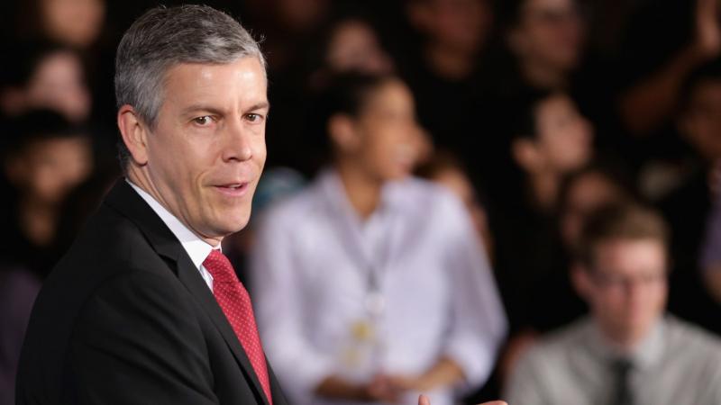 Education Secretary Arne Duncan said in a letter to his staff that he will step down to spend more time with his family, who live in Chicago. Education Secretary Arne Duncan said in a letter to his staff that he will step down to spend more time with his family, who live in Chicago.