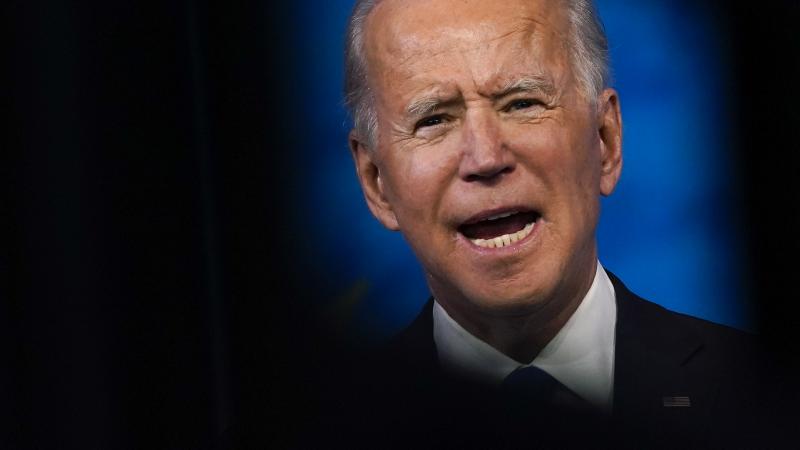 President-elect Joe Biden speaks after the Electoral College formally elected him as president Monday. President-elect Joe Biden speaks after the Electoral College formally elected him as president Monday.