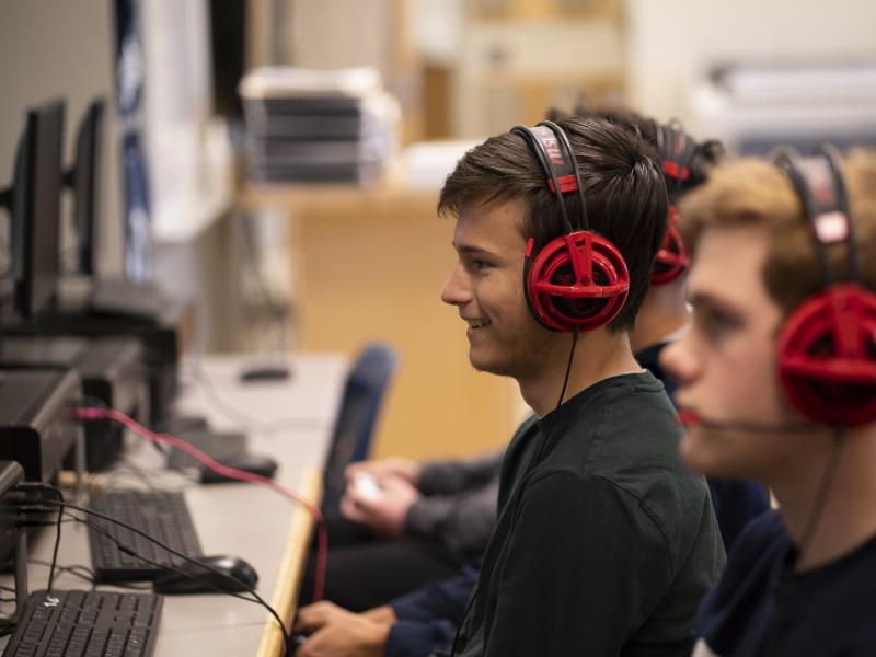 Scooter Norton, captain of the Washington-Liberty High School's Rocket League team, says before the team was playing to improve, but now they have a goal in mind. Scooter Norton, captain of the Washington-Liberty High School's Rocket League team, says before the team was playing to improve, but now they have a goal in mind.