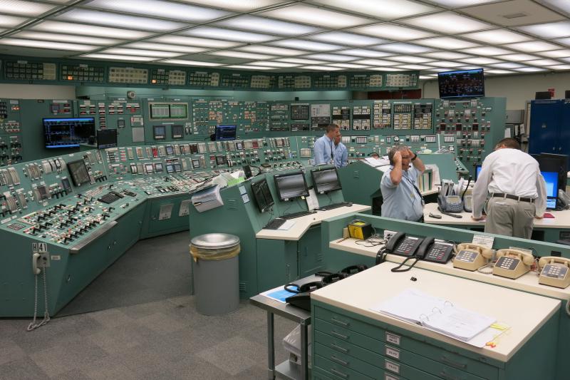 Entering the control room at Three Mile Island Unit 1 is like stepping back in time. Except for a few digital screens and new counters, much of the equipment is original to 1974, when the plant began generating electricity. Entering the control room at Three Mile Island Unit 1 is like stepping back in time. Except for a few digital screens and new counters, much of the equipment is original to 1974, when the plant began generating electricity.