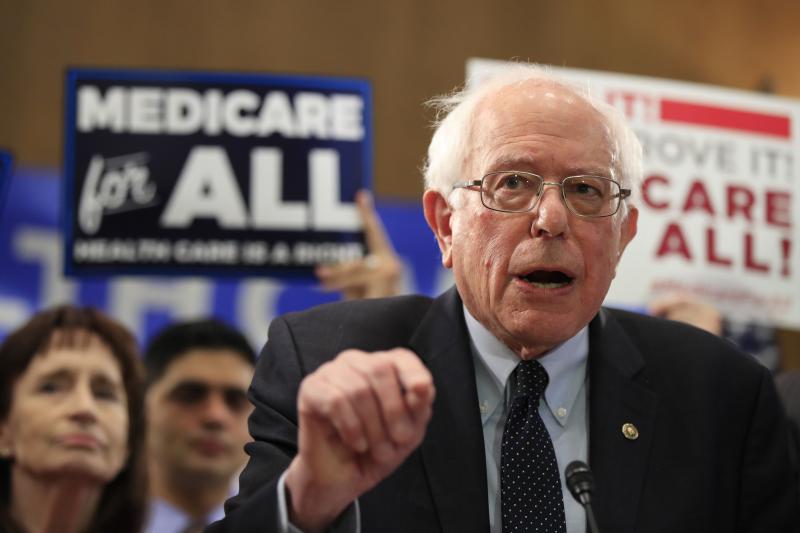Sen. Bernie Sanders, I-Vt., introduced the Medicare for All Act of 2019 on Capitol Hill Wednesday. Sen. Bernie Sanders, I-Vt., introduced the Medicare for All Act of 2019 on Capitol Hill Wednesday.