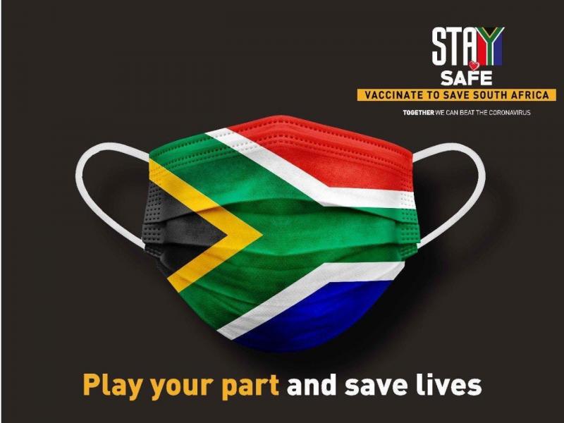 An public safety message from the government of South Africa. The country announced on Thursday that it was past the peak of its latest coronavirus surge. An public safety message from the government of South Africa. The country announced on Thursday that it was past the peak of its latest coronavirus surge.
