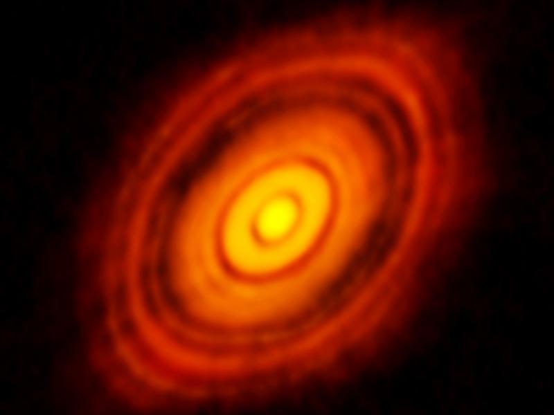 ALMA image of the protoplanetary disk around HL Tauri. ALMA image of the protoplanetary disk around HL Tauri.