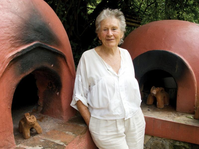 Kennedy uses her own bread ovens at her house, "Quinta Diana," in Michoacán, Mexico. Kennedy uses her own bread ovens at her house, "Quinta Diana," in Michoacán, Mexico.