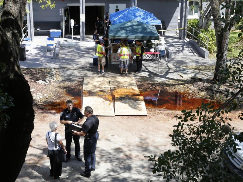 Police said that three people were dead when officers arrived at The Rehabilitation Center at Hollywood Hills in Hollywood Fla., and that five others died later. Police said that three people were dead when officers arrived at The Rehabilitation Center at Hollywood Hills in Hollywood Fla., and that five others died later.