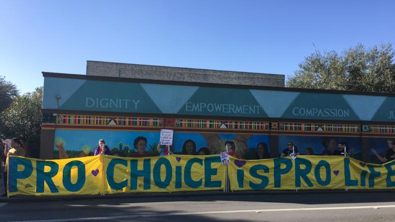 In response to an anti-abortion march in McAllen, Texas, many pro-abortion rights demonstrators encircled the Whole Woman's Health clinic, which is the only abortion provider in the Rio Grande Valley. In response to an anti-abortion march in McAllen, Texas, many pro-abortion rights demonstrators encircled the Whole Woman's Health clinic, which is the only abortion provider in the Rio Grande Valley.