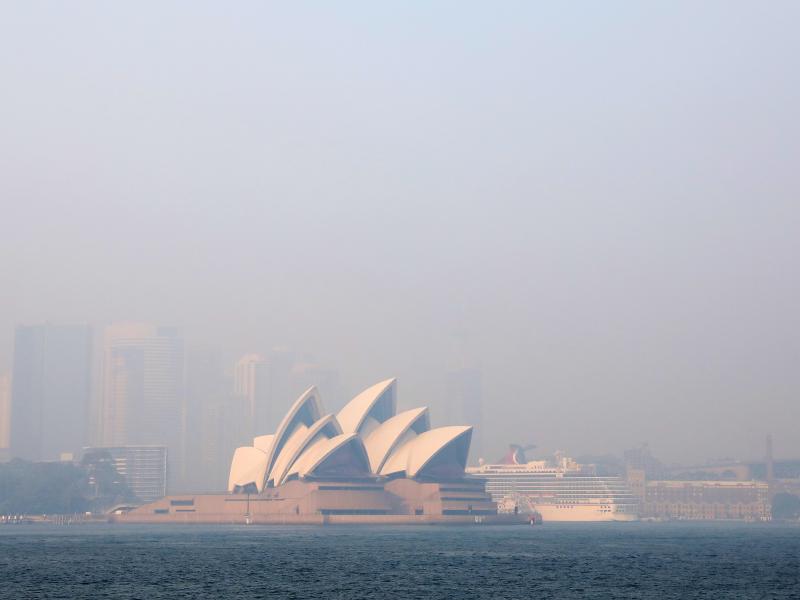 Much of New South Wales, Australia, including the Sydney Opera House, lay under a shroud of smoke Thursday. The state remains under severe or very high fire danger warnings as more than 60 fires continue to burn within its borders. Much of New South Wales, Australia, including the Sydney Opera House, lay under a shroud of smoke Thursday. The state remains under severe or very high fire danger warnings as more than 60 fires continue to burn within its borders.