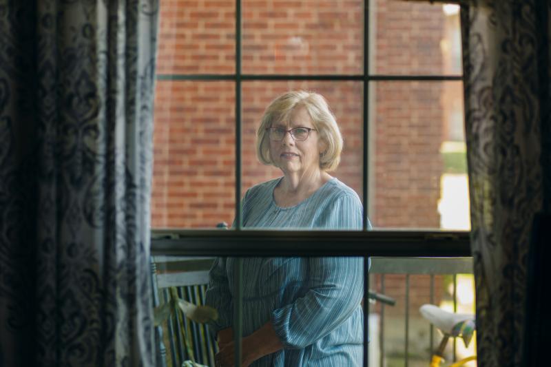 Luann Thibodeau recently celebrated her 40th anniversary with her husband, Jeff. They ate dinner from Olive Garden while she remained on the other side of his nursing room window. The Thibodeaus have not been in the same room since mid-March when visitors Luann Thibodeau recently celebrated her 40th anniversary with her husband, Jeff. They ate dinner from Olive Garden while she remained on the other side of his nursing room window. The Thibodeaus have not been in the same room since mid-March when visitors