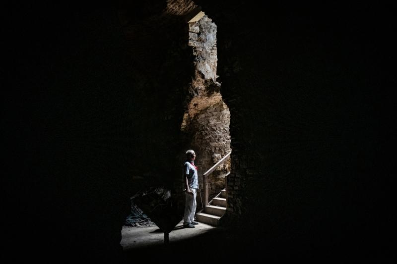 Archaeologist Ferudun Ozgumus stands in what is believed to be a Byzantine-era substructure in Istanbul. Archaeologist Ferudun Ozgumus stands in what is believed to be a Byzantine-era substructure in Istanbul.