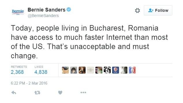 A tweet from Bernie Sanders. A tweet from Bernie Sanders.