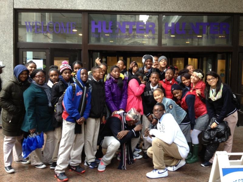 Students from a Harlem Children's Zone school visit Hunter College in New York. College visits are one way schools encourage students to attend college after graduation; now, a growing number of schools are working to help students succeed in college as w Students from a Harlem Children's Zone school visit Hunter College in New York. College visits are one way schools encourage students to attend college after graduation; now, a growing number of schools are working to help students succeed in college as w