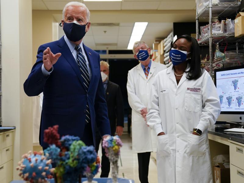 During remarks at the National Institutes of Health, President Joe Biden said his administration has secured enough Covid-19 vaccines to ensure the nation is on track to vaccinate 300 million Americans by mid-July. During remarks at the National Institutes of Health, President Joe Biden said his administration has secured enough Covid-19 vaccines to ensure the nation is on track to vaccinate 300 million Americans by mid-July.