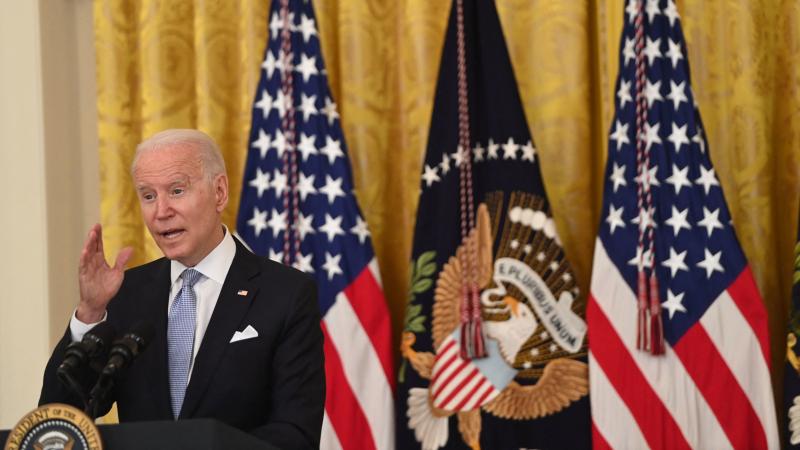 President Biden speaks about the pandemic and the country's vaccination campaign on Thursday at the White House. President Biden speaks about the pandemic and the country's vaccination campaign on Thursday at the White House.