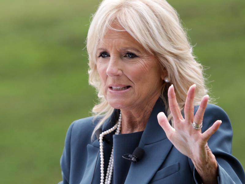 The incoming first lady was the subject of a Wall Street Journal opinion article suggesting she stop using the title "Dr." because she is not a physician. Biden received her doctorate in education in 2007. The incoming first lady was the subject of a Wall Street Journal opinion article suggesting she stop using the title "Dr." because she is not a physician. Biden received her doctorate in education in 2007.