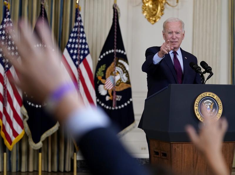 President Biden takes questions after delivering remarks on the debt ceiling at the White House on Monday. President Biden takes questions after delivering remarks on the debt ceiling at the White House on Monday.