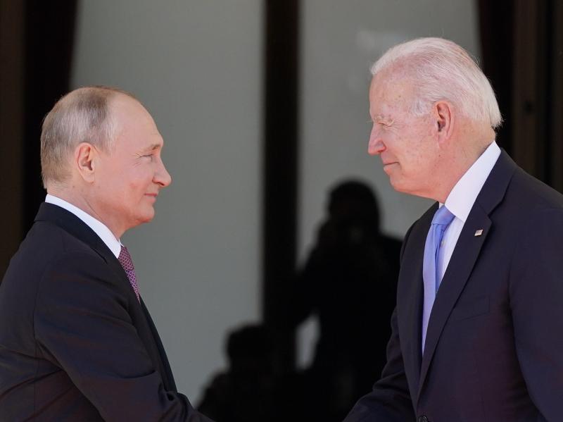 President Biden and Russian President Vladimir Putin arrive to meet in Geneva, Switzerland, on June 16. President Biden and Russian President Vladimir Putin arrive to meet in Geneva, Switzerland, on June 16.