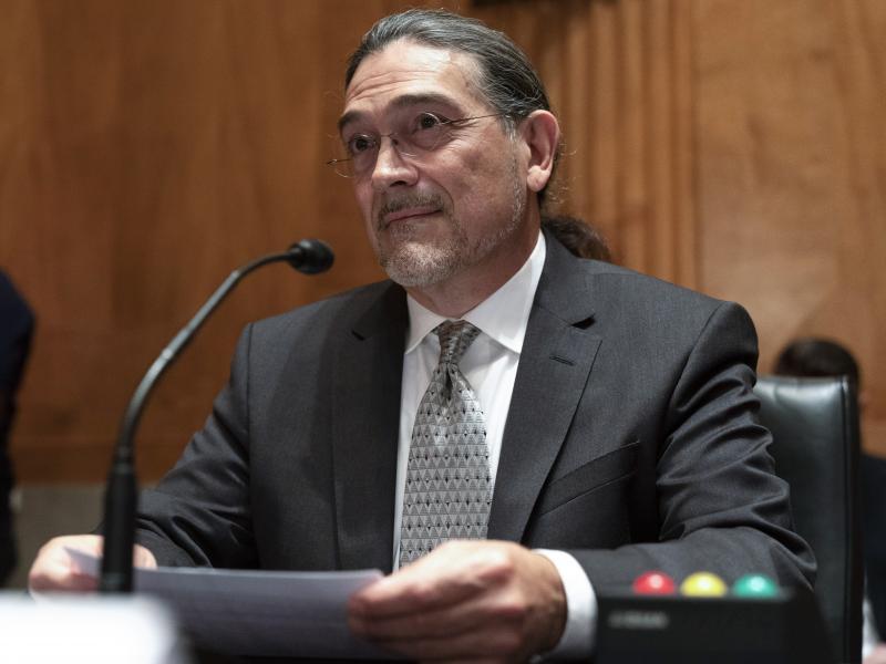 Robert Santos, President Biden's nominee for director of the U.S. Census Bureau, testified before the Senate's Homeland Security and Governmental Affairs Committee on Thursday. If confirmed, Santos, who is Latinx, would become the first person of color to Robert Santos, President Biden's nominee for director of the U.S. Census Bureau, testified before the Senate's Homeland Security and Governmental Affairs Committee on Thursday. If confirmed, Santos, who is Latinx, would become the first person of color to